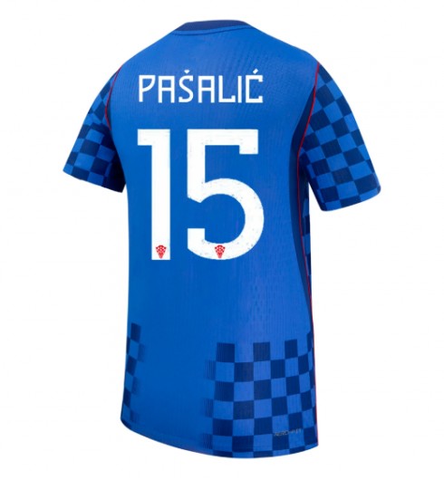 Kroatia Mario Pasalic #15 Vieraspaita MM-kisat 2026 Lyhythihainen Kroatia Mario Pasalic #15 Vieraspaita MM-kisat 2026 Lyhythihainen